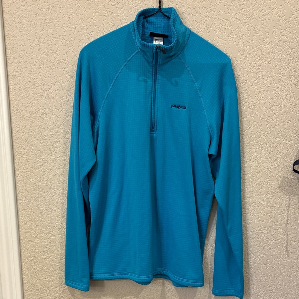 Women’s Patagonia R1 Fleexe Teal Quarter Zip-Up midlayer - size L